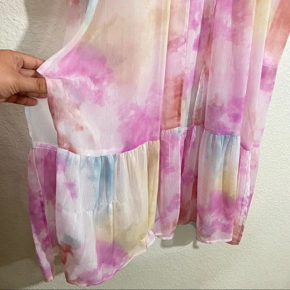 Sz: XXL/XXXL (2X-3X) Dark Leopard Print & Tie-Dye Multi-Color Swim Cover Kimonos - Picture 11 of 14